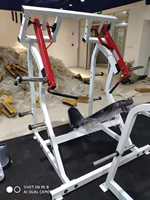 Máquina de Press de Hombros Comercial de Metal Duradero Tipo Martillo con Carga de Placas, Directo de Fábrica, con Brazos Ajustables para Entrenamiento Seguro de Hombros