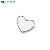 SCCFMM 60 piezas Botones de sublimación para transferencia térmica, base en blanco para coser, para manualidades DIY
