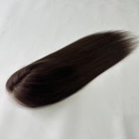 Envío Rápido, Topper de Cabello Humano Virgen de Alta Calidad, 6*7, Color Marrón, con Base Tejida, para Pérdida de Cabello, Popular en Salones de Belleza, Gran Venta