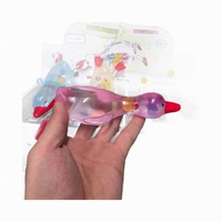 Jouet Squishy Canard Mignon avec Remplissage Vaseline, Faible Rebond, Façonnable, Anti-Stress, Jouet de Décompression à Presser