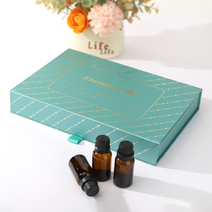 Peacock Blue Magnetic Paper Box Plastic Lined <b>Tray</b> Base for Cosmetics Gifts Skin Care Packaging - Product Image 6