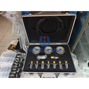 เครื่องทดสอบเกจวัดแรงดันไฮดรอลิกของรถขุด 3/4/5 เกจ พร้อมข้อต่อแบบที - Product Image 5