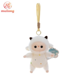 Joli jouet en peluche magnétique en forme d'animal moelleux, breloque de sac magnétique chat de dessin animé, porte-clés, ornement pour sac quotidien de fille, décoration maison et <span class=keywords><strong>cuisine</strong></span> - Product Image 1