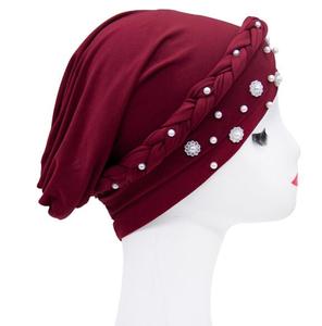 Turbante Musulmán para Quimioterapia, Gorro con Patrón Tejido, Turbante para Hombre, Diadema, Turbantes de Algodón y Spandex con Protección Solar - Product Image 5