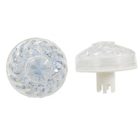 Ampoules de carrousel étanches 60mm 18 LED RGB IP65, corps en plastique, cabochons E14, pour manèges, parcs d'attractions, ampoule turbo à point, AC24V