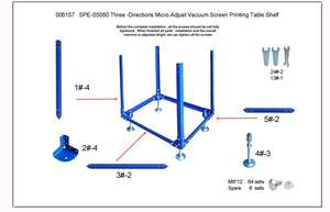 Máquina de Serigrafía al Vacío de Tres Direcciones Micro Adjust S5060, Soporte de Hierro Resistente y Duradero, Nueva Condición con Abrazadera para Placas - Product Image 2