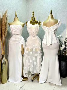 Elegante Vestido <span class=keywords><strong>de</strong></span> Noche <span class=keywords><strong>de</strong></span> Satén con Cuello Halter y Perlas, Plisado <span class=keywords><strong>de</strong></span> Gasa, Largo hasta el Suelo, para Fiesta Formal, para Mujer - Product Image 3