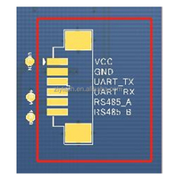 Module radar de portée 24GHz 75m Contrôleur de niveau d'eau sans contact Circuit imprimé Module de capteur de niveau de liquide