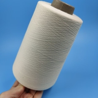 Fil mélangé antibactérien et écologique naturel 60s/1 50/50 fil de coton peigné en fibre d'herbe de champignon pour le tricot pour le tissage