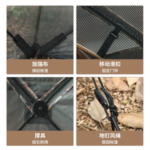 Carpa de Camuflaje para Acampar al Aire Libre, para 2-3 Personas, de una Sola Capa, Portátil, Impermeable, para Uso en el Bosque, para las Cuatro Estaciones - Product Image 5