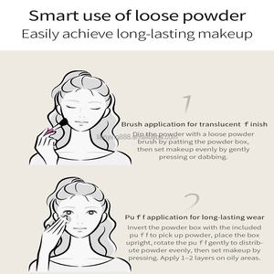 DDK Jade Skin <span class=keywords><strong>Peach</strong></span> Glow <span class=keywords><strong>Poudre</strong></span> <span class=keywords><strong>Libre</strong></span> Légère Fixatrice Correctrice Hydratante Cache-Pores Contrôle du Sébum Naturelle - Product Image 5