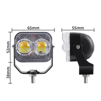 10W Mini RGB Spot conduite lumière blanc jaune universel LED travail lumière antibrouillard projecteur pour moteur voiture tout-terrain camions 12V 24V