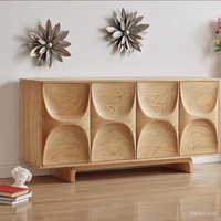 Meuble de rangement pour chaussures de style médiéval en bois de frêne blanc, mobile, pour salon et entrée, avec design intégré en bois massif
