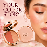 Palette d'ombres à paupières à effet duo-chrome en marque privée, faible MOQ, avec formule mate et scintillante, résistante à l'eau, pour un look naturel