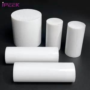 Ipeek Op Maat Gemaakte Dia 6Mm 10Mm 100Mm 150Mm Ptfe Lassen Plastic Staaf Geëxtrudeerd Massief Plastic Staven Maagdelijke Ptfe Staaf