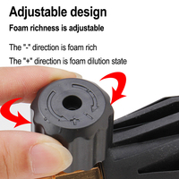 Lance à mousse professionnelle de qualité commerciale pour canon à neige, solution de lavage haute pression, système d'installation facile