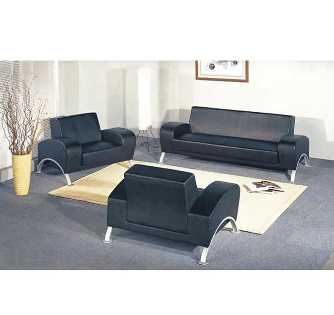 विशेष नई डिजाइन चमड़े/पु सोफा सेट गुआंगज़ौ कारखाने कार्यालय सोफे/कमरे में रहने वाले 1 + 1 + 2 सीट सोफा सेट