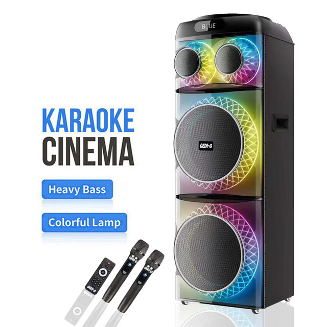 GD-2135 High Power Karaoke Speaker Large Church Stage Expansion for Outdoor Family Parties TV Home Theatre Computer BT Speaker
