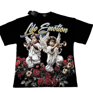 Proveedor de Moda: Ropa Masculina de Diseñador con Estampado de Ángel, al por Mayor, de Alta Calidad, Estilo Gótico, 100% Algodón - Product Image 1