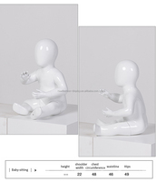 Maniquí Infantil de Cuerpo Completo de Fibra de Vidrio, Estilo Europeo Original, en Poses de Pie y Sentado, para Boutique, Modelado Infantil, Lindo