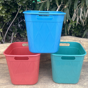 Small <b>Square</b> Household Trash Can 10L Open Indoor Waste <b>Bin</b> For Living Room Bedroom Office Bathroom - Product Image 1