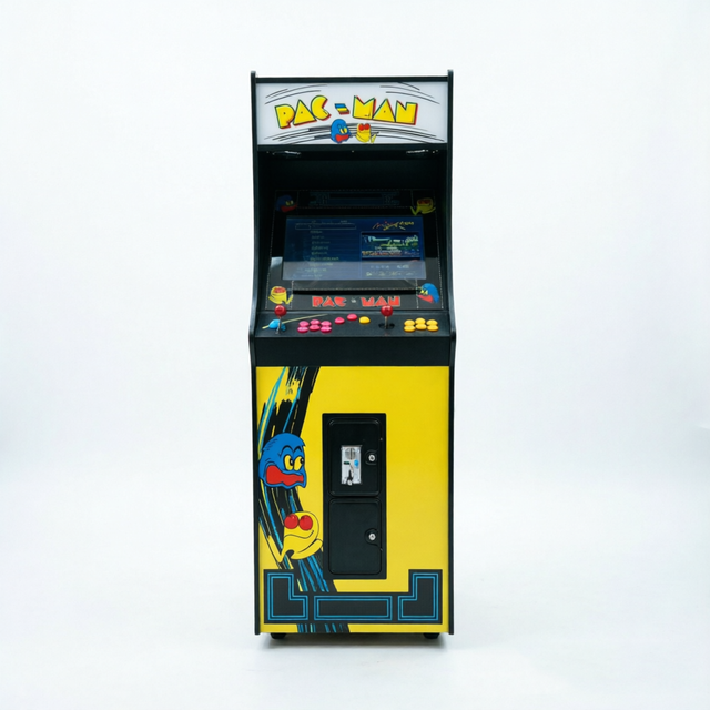 Customizable Wooden & Acrylic Coin-operated Classic Retro Upright Arcade Game Machine with LUCK-Based Game 1-2 Players
