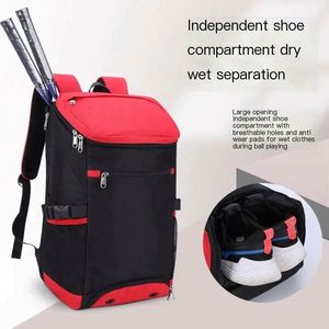 Muestra gratuita 2023, mochila de tenis personalizada a la moda al por mayor con compartimento para zapatos, mochila de bádminton - Product Image 6