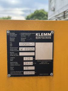 KLEMM KR909 Pile Drivers de alta eficiencia Máquina de construcción usada en buenas condiciones para la venta Componente del motor central - Product Image 3