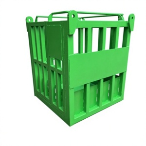 <b>Plastic</b> Storage <b>Crate</b> Stackable With Handles For Cargo And Storage Equipment High-altitude working gondola - Product Image 1