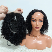 Promoción $56 Letsfly SDD Pixie Curly Pelucas de Encaje 5x5 Cabello Natural Fácil de Usar Pelucas de 14-24 Pulgadas Cabello Humano Venta al por Mayor