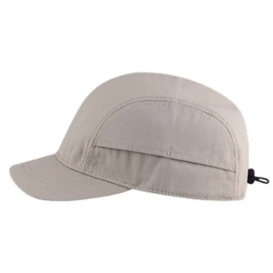 Customized Summer 100% Cotton Canvas Duckbill Hat Quick Drying Common Retro Sporty Large Head Circumference Soft <b>Top</b> Sun Visor - Product Image 1