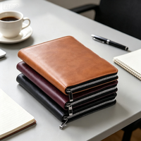 Libreta de Cuero con Logotipo Personalizado de Fábrica OEM, Diario de Lujo con Cubierta de Cuero PU A5 y Cierre Magnético, para Regalo Ejecutivo Empresarial
