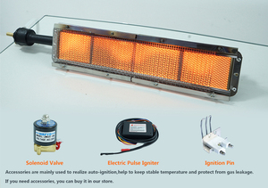 Ligne de cuisson de pain plat Four industriel brûleur à gaz <span class=keywords><strong>céramique</strong></span> infrarouge HD162 - Product Image 4