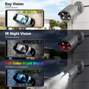 Techage 8CH 4MP POE Sistem Kamera Keamanan H.265 Deteksi Wajah Audio Dua Arah Video Keamanan <span class=keywords><strong>CCTV</strong></span> NVR Recorder Kit Luar Ruangan - Product Image 5