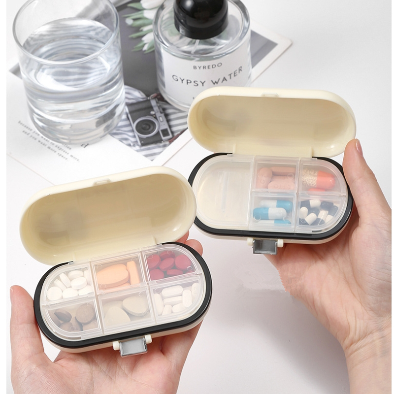 Medicine Large Capacity Storage Box Travel Packing Partition Sealed Box Portable Medicine Box