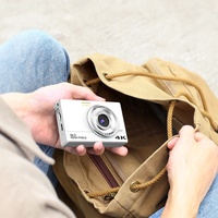Kamera Digital 4K untuk Pelajar, Zoom 16x, Layar 2,8 inci, Retro, Ramah Pemula, Kampus, Definisi Tinggi, Penggunaan di Rumah, Perjalanan, Ringkas, Baru