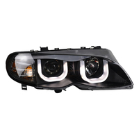 Phares de voiture pour BMW Série 3 E46 1998-2004 4 portes, lampes LED, feux de jour, clignotants dynamiques, accessoires de voiture