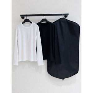 T-shirt en <span class=keywords><strong>coton</strong></span> à manches longues et <span class=keywords><strong>col</strong></span> rond de couleur unie pour <span class=keywords><strong>femme</strong></span>, décontracté, basique, coupe ajustée, <span class=keywords><strong>sous</strong></span>-vêtement pour le quotidien, haut pour <span class=keywords><strong>femme</strong></span> - Product Image 1