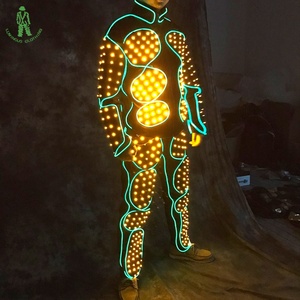 Vêtements électro-lumineux LED éclairage costume pour Club scène spectacle danseur porter Performance accessoires lumières Led Costumes de danse - Product Image 5