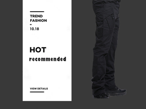 <span class=keywords><strong>Pantalon</strong></span> Décontracté Homme Extérieur 2020 Couleur Unie Multi-Poches Coupe Ample IX9 - Product Image 6