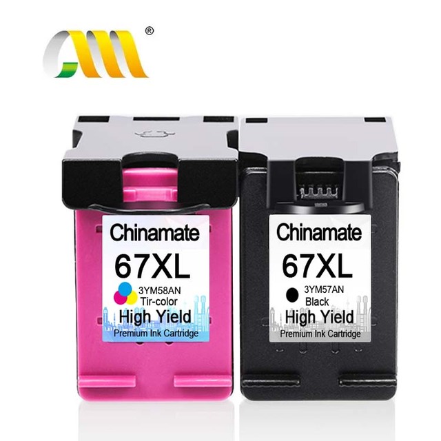 for HP 67xl ink cartridges 67xl 67 ink cartridge for hp printer cartridge for hp HP Deskjet 2700 2800 Compatible Ink Cartridges