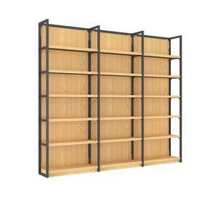 Guichang المواد المعدنية أربعة أعمدة الخشب الحبوب لون الرف قدرة تحمل قوية يمكن تعديلها في الإرادة - Product Image 1