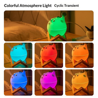Cadeaux créatifs, lumière d'ambiance LED 7 couleurs, humidificateur ultrasonique, pulvérisation silencieuse, diffuseur d'aromathérapie pour chambre à coucher, bureau
