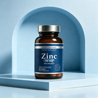 Comprimés de zinc certifiés ISO sous marque privée, haute puissance, 50 mg, favorisent la santé immunitaire, soins de la peau, complément alimentaire, faible MOQ