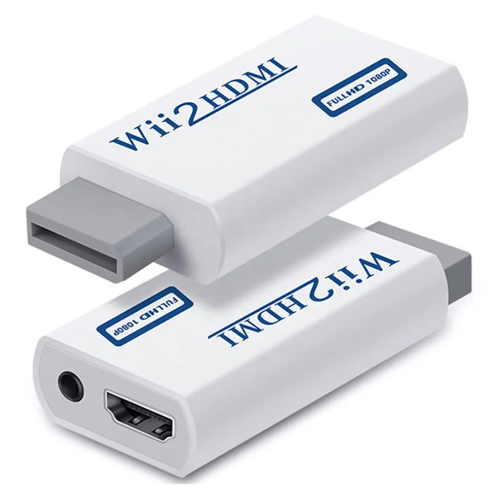 Wii to HDMI Converter Full HD WII to HDMI-compatible Adapter Converter 3.5mm Video Audio for PC HDTV Monitor Wii2HDMI Connector