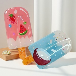 กิ๊บติดผมพีวีซีแบบขายส่ง พิมพ์โลโก้ได้ ดีไซน์<span class=keywords><strong>มะพร้าว</strong></span> 3 มิติ ขนาดใหญ่ สีฟ้า สำหรับผู้หญิง ร้านบูติก - Product Image 3