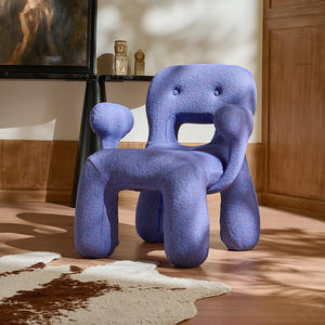 เก้าอี้โซฟาเดี่ยวดีไซน์นอร์ดิก โครงสร้างนุ่มสบาย เก้าอี้ห้องนั่งเล่นทันสมัย - Product Image 1