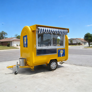 Carrito de Comida Móvil Totalmente Equipado 2025, Carrito de Crepas con Extensión, Remolque de Comida Rápida - Product Image 2