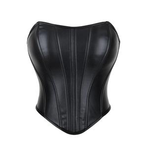 Corsetto in stile gotico con cerniera a spina di pesce, vita dimagrante e Top modellante il corpo con sigillo in vita - Product Image 1