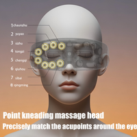 Appareil de soin des yeux, atomisation hydratante, massage électrique par acupression, compresse chaude intelligente, chaleur nano-vapeur, masseur oculaire